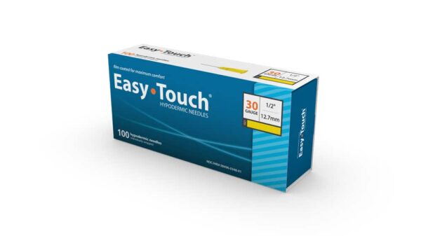 Needle, Hypodermic, 30G x 1/2",  Disposable, Regular Bevel, Sterile, 100 Box #803005 (039239667216)