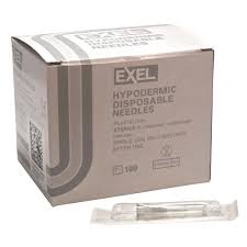 Needle, Hypodermic, 27G x 1/2″, #26400, Disposable, Regular Bevel, Sterile, 100 Box