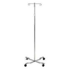 IV Pole, 2 Hook, 4 Legs, Chrome Plated, # GF7012-1
