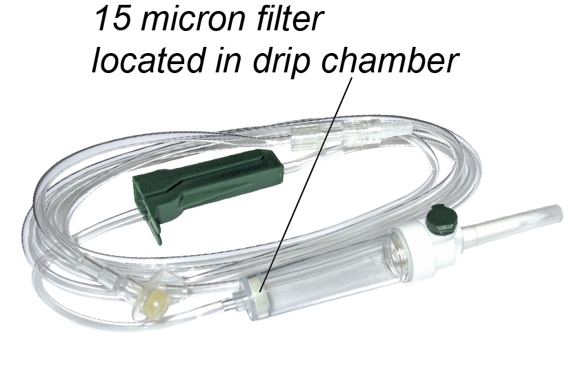  IV  Set 15 Micron  Filter  85 20 drops mL Y Site Non 