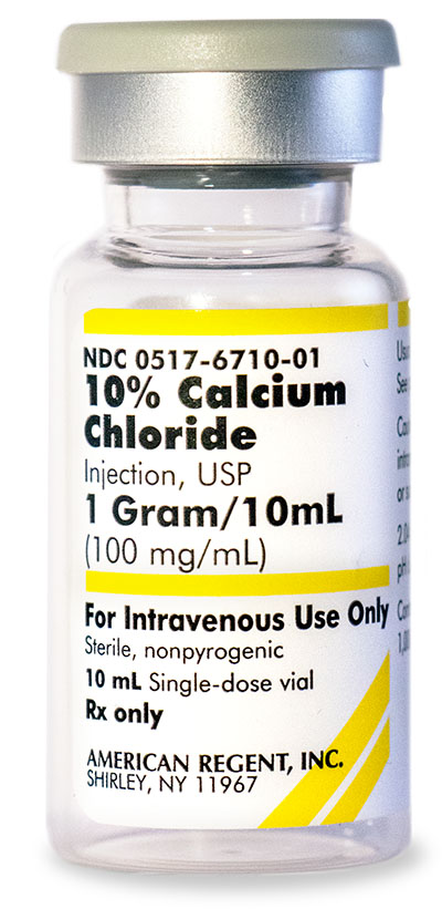 10% Calcium Chloride Injection, USP – BOX OF 10 # 0517-6710-10