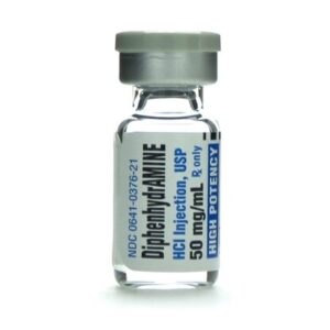 Diphenhydramine 1mL 0008116_diphenhydramine-hcl-injection-50-mgml-single-dose-vial-1-ml-25tray_415