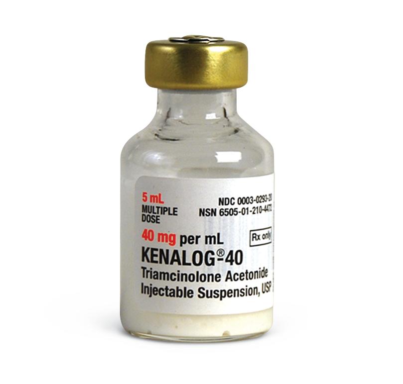 Kenalog 40 5mL Triamcinolone Acetonide 40 mg / mL Injection Multiple Dose Vial # 00003-0293-20