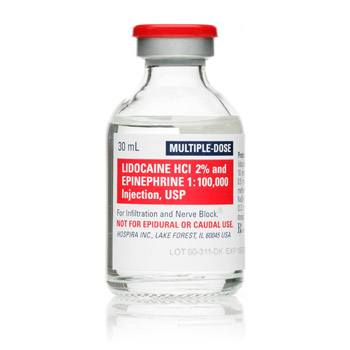 Lidocaine 2% With Epinephrine 1:100,000 Multiple Dose Vial 30 mL ** PACK OF 25 **  # 00409-3182-02