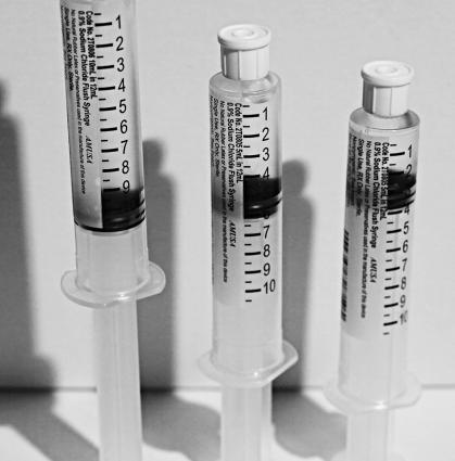Sodium Chloride Flush Syringes 0.9% 10mL Sterile Field Ready Flush Syringe 60 Box # 2S0706