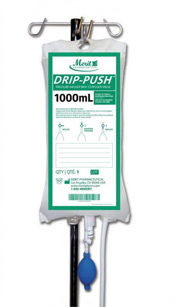 MEDIGRATIVE DRIP-PUSH WITH STOPCOCK VALVE, 1000ML MH0002 - Merit ...