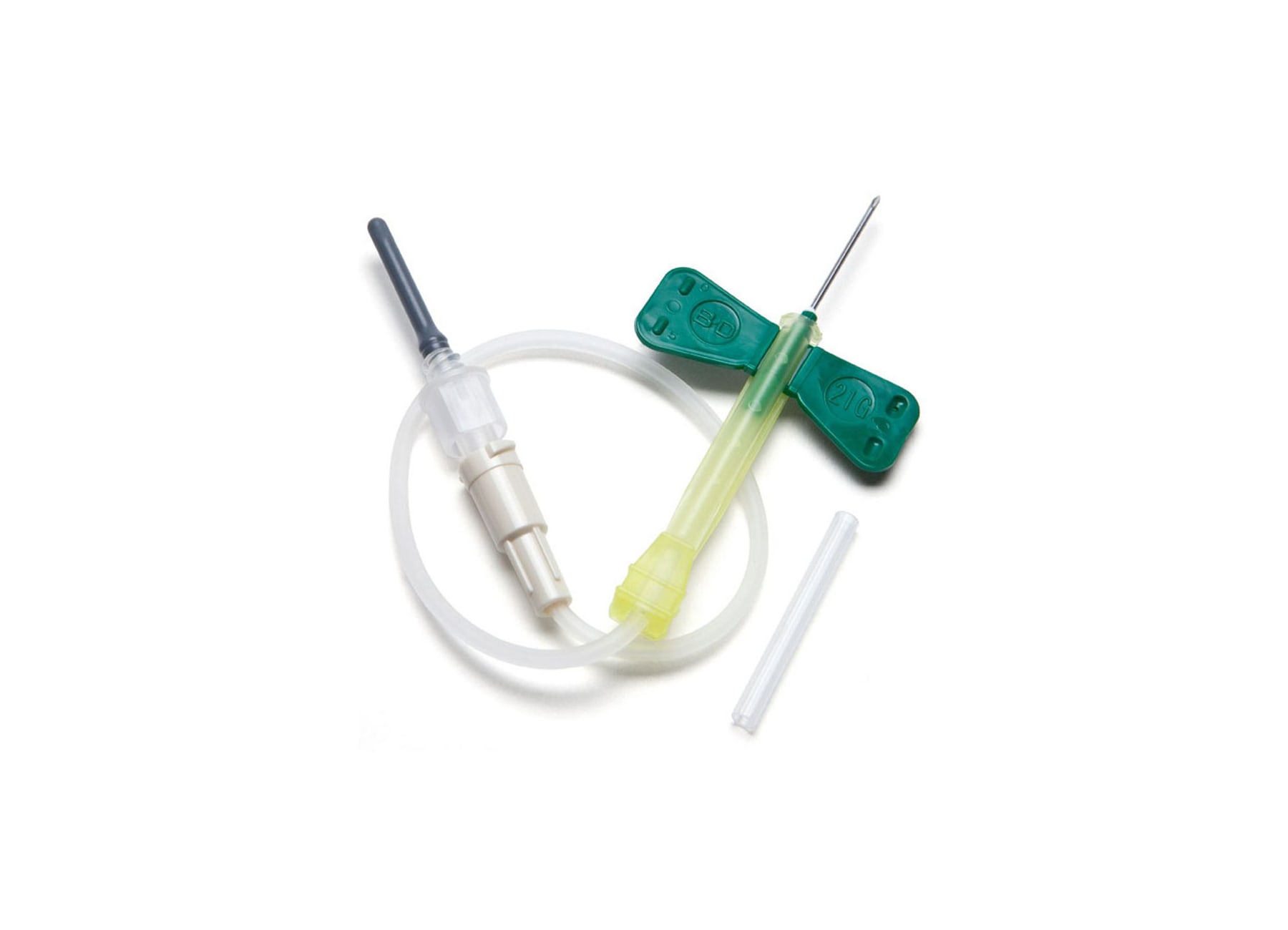 Safety Winged Blood Collection Set SAFETY for Infusion or Blood Collection 21G x 3/4″ Brand MeriPhlo
