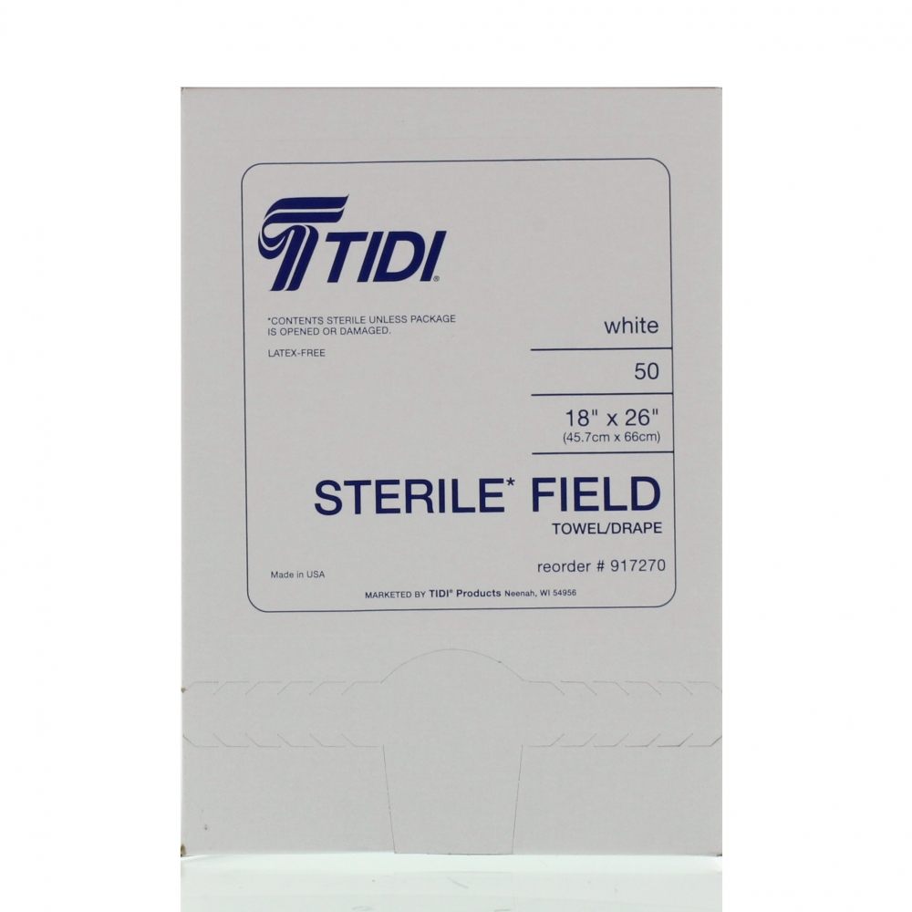 Tidi SteriField Drapes Towel NonFenestrated Sterile 917270 Merit