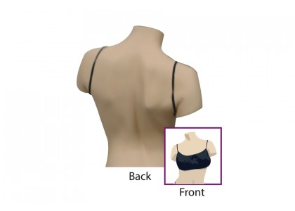 Disposable Bra Backless, Black Small/Medium, Bras Individually Bagged, 100 Bras Per Pack # 900510-1