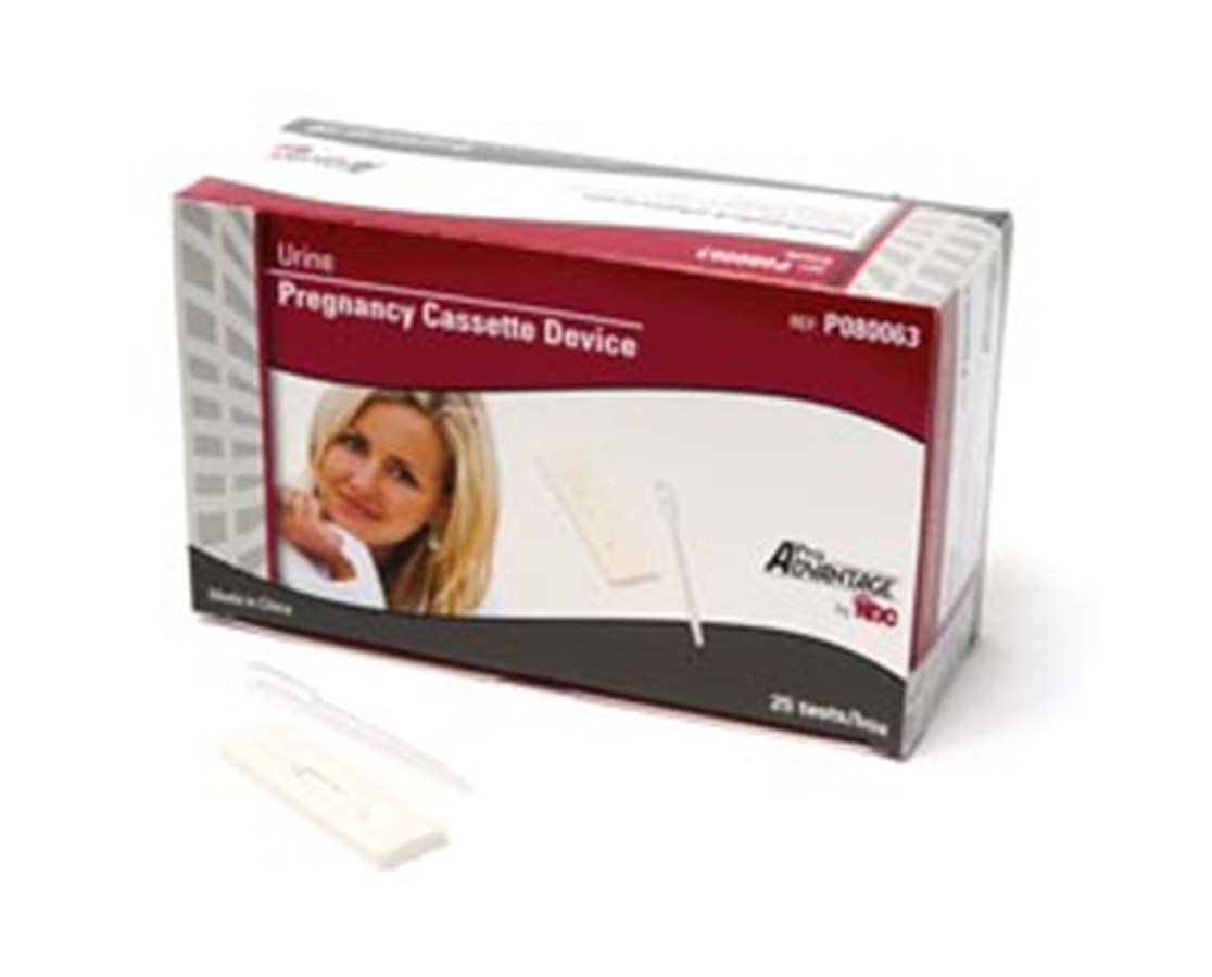 Pregnancy Test: Urine hCG Pregnancy Cassette Device Test 25/Box P080063