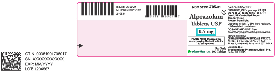 Alprazolam Tablets 0.5mg, 100 Bottle (C4)