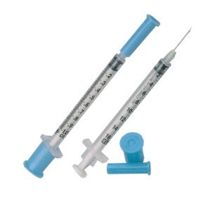 Tuberculin Syringe 1mL with detachable needle 25G x 5/8″ 100/Box # 26044