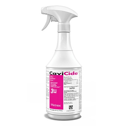 CaviCide Surface Disinfectant Cleaner Alcohol Based Liquid 24 oz. Bottle Alcohol Scent NonSterile #13-1024  EACH