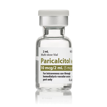 Paricalcitol Injection 5mcg/mL, 2mL Vial, Pack of 25, NDC 00409-1008-02