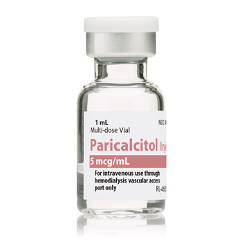 Paricalcitol Injection 5mcg/mL, 1mL Vial, Pack of 25, NDC 00409-1008-01