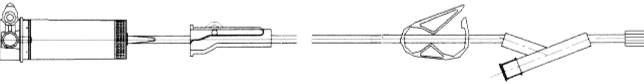 Exel Universal IV Sets, Lock/Slip With Needle-Free Injection Sites, Roller/Occlusion Clamp, 78″ Tubing,15 Drop/mL 50/Box # 27086