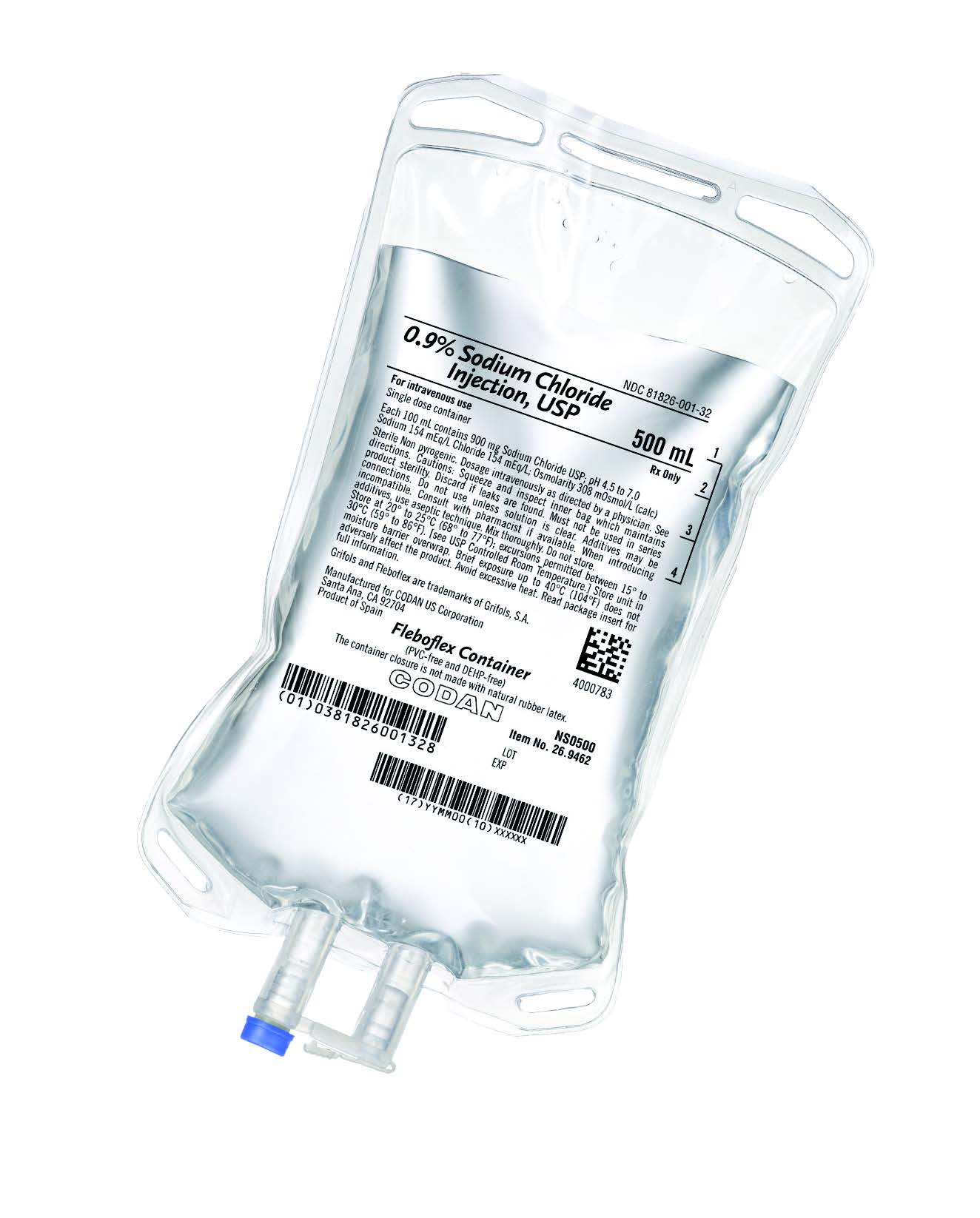 Normal Saline 09 Sodium Chloride 500ml Bag For Injection Usp  Medical  Mart