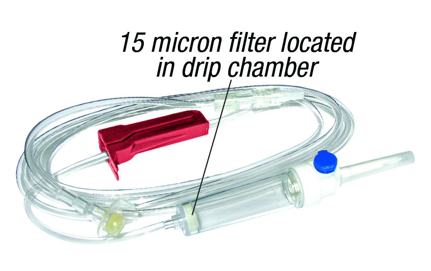 IV Set, 15 Micron Filter, 75″, 15 drops/mL, With 15 Micron Filter Inside Drip Chamber, Y-Site, Non-DEHP, Latex-Free, Vented Spike MeriSet 016 Box 50 # M016 CASE 6 x 50