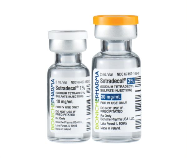 Sotradecol 1% 10mg/mL 2mL 5 Pack/Tray