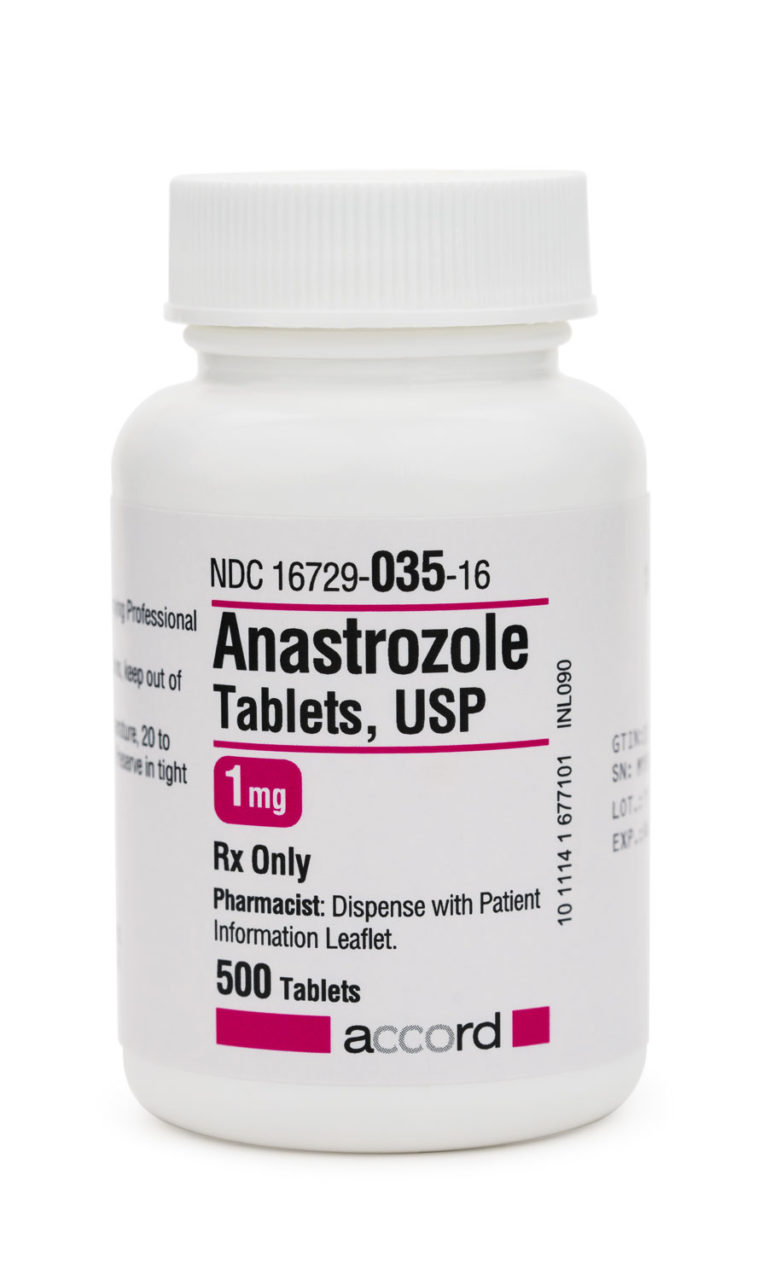 Anastrozole 1mg Tablets 500 Bottle Merit Pharmaceutical