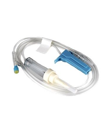 Exel Universal LUER SLIP IV Sets W/ Y Injection Site, Clamp, 78″ Tubing, 15drops/Ml Luer Slip, 50/Cs # 29081