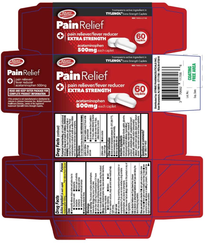 Acetaminophen 500mg Tablet Bottle 100 Merit Pharmaceutical