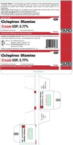CICLOPIROX OLAMINE (LOPROX) CR 0.77%, 15G NDC 51672131801 NON