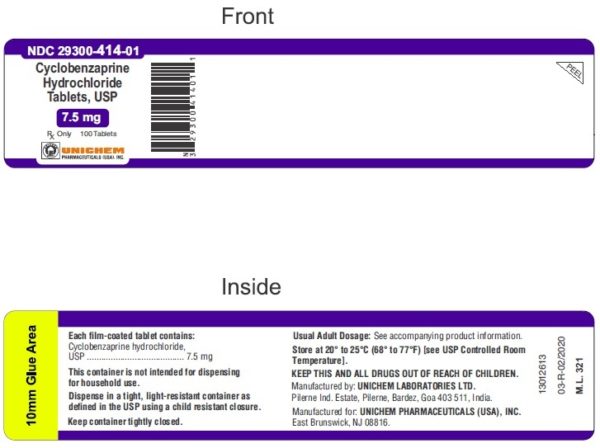 Cyclobenzaprine Tablet 7.5mg 100 Bottle