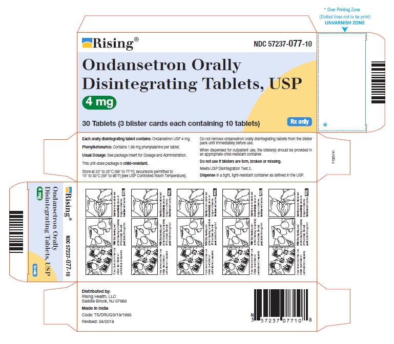 Ondansetron ODT 4mg Tablets Blister Pack 1 x 3 x 10 UD Unit Dose
