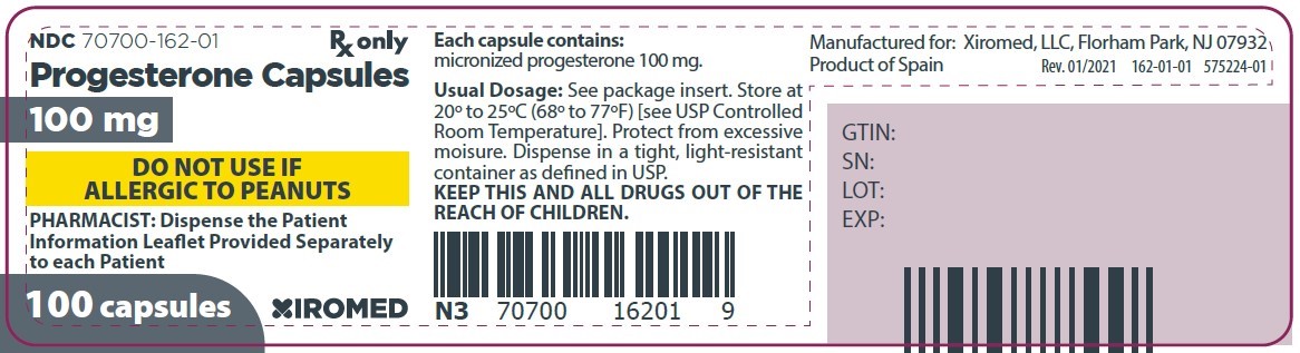 Progesterone (Prometrium) Capsules 100mg, 100 Bottle