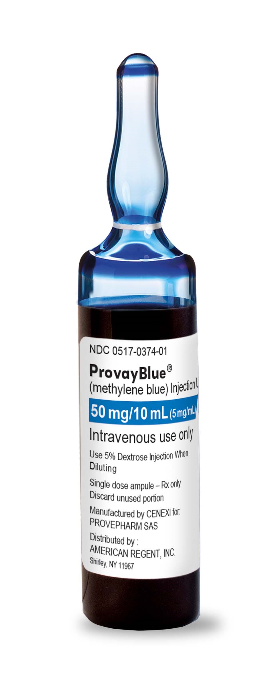Provayblue (Methylene Blue) Injection USP 1 x 5 x 10mL Ampules