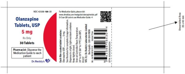 Olanzapine 5 mg Tablet Bottle 30 Tablets