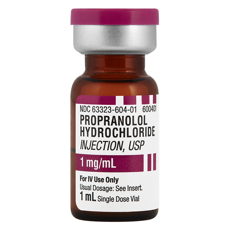 Propranolol Hydrochloride Injection 1 mg / mL Injection Single-Dose Vial 1 mL, 1 x 10 x 1mL