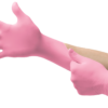 Exam Glove Micro-Touch® NitraFree Non-Sterile PINK Gloves - Image 2