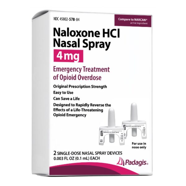 Naloxone Nasal Spray 4mg/0.1mL Bottle 2 per pack