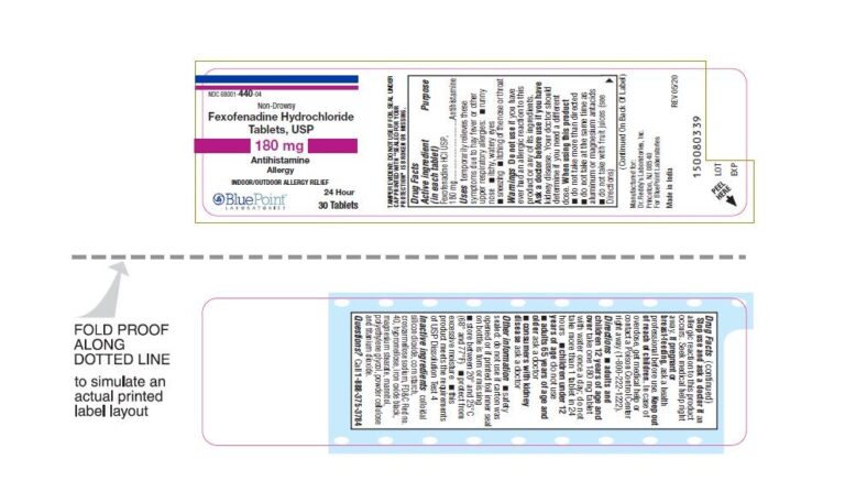 FEXOFENADINE TAB (ALLEGRA) 180MG, 30 BTL NDC 51660099830 NON-RETURNABLE ...