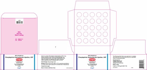 Phenylephrine HCl SDV, 10 mg/mL Injection 1 mL Pack of 25 x 1mL