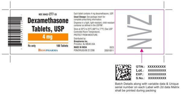 Dexamethasone 4mg 100 Bottle