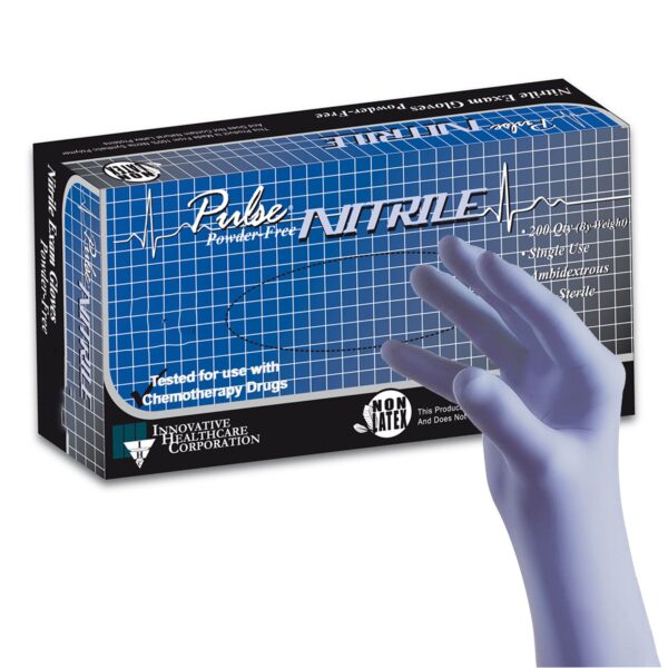 Nitrile Powder Free Exam Gloves, Purple, Non-Sterile, Textured 200/Box