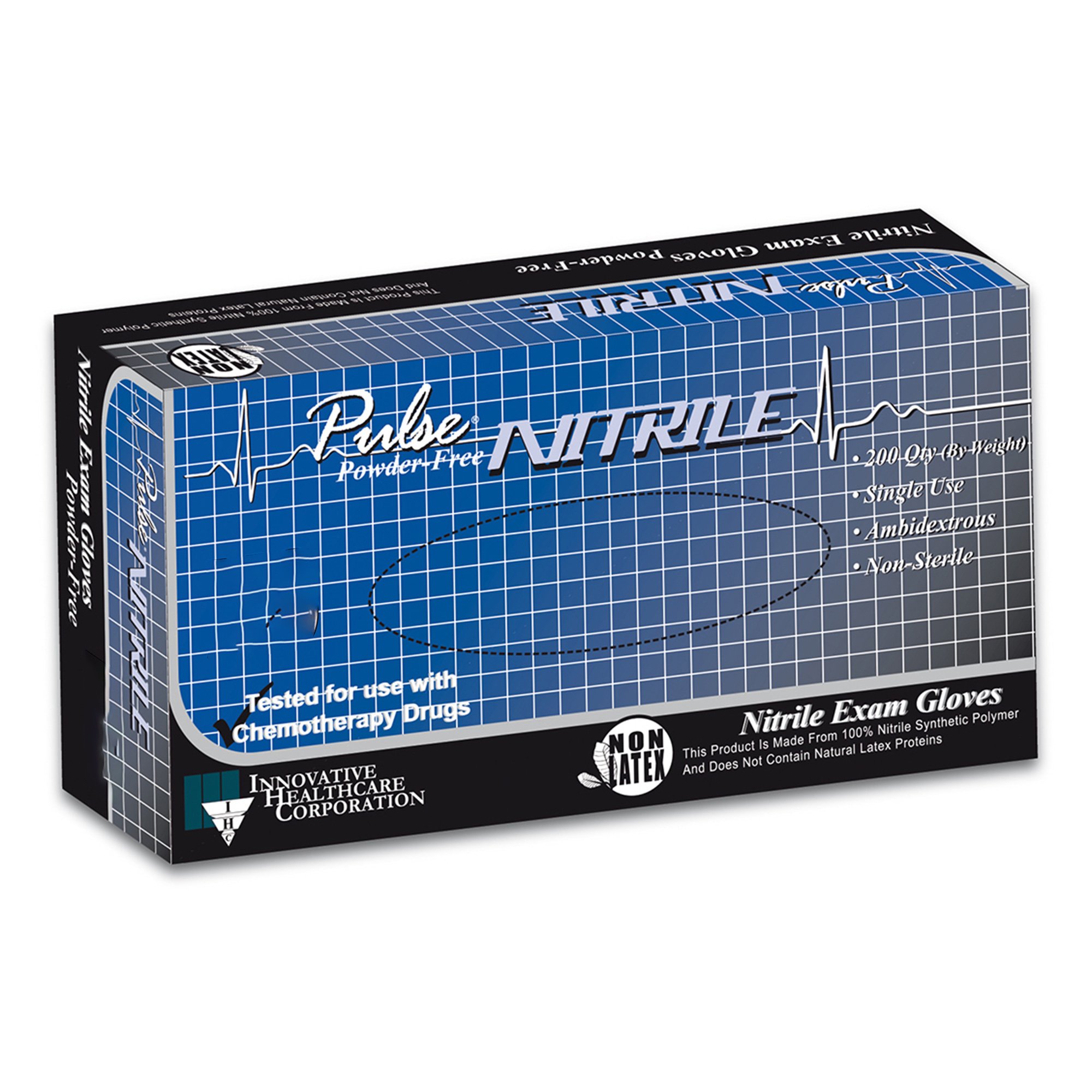 Nitrile Powder Free Exam Gloves, Purple, Non-Sterile, Textured 200/Box - Image 3