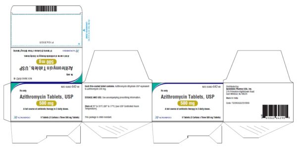 Azithromycin 500 mg Tablet 3 Tablets