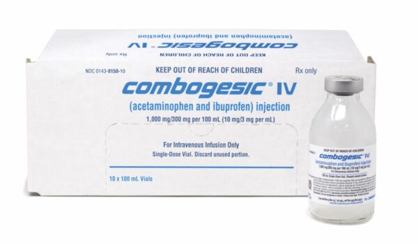 COMBOGESIC® IV 1,000mg/300mg per 100mL (10 mg/3 mg per mL) 100mL Vial, 10 Per Carton