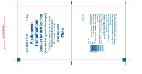 Fosfomycin Tromethamine 3 Gram Unit Dose, Oral Granules for Solution 1 Packet