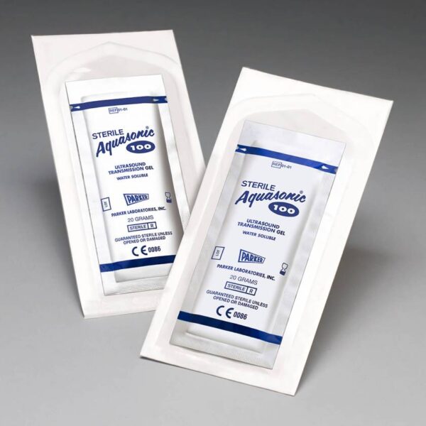 Ultrasound Gel Aquasonic® High Viscosity 20 Gram Packet Choice of Sterile 48/Box #01-01 or Non-Sterile 100/Box #01-20