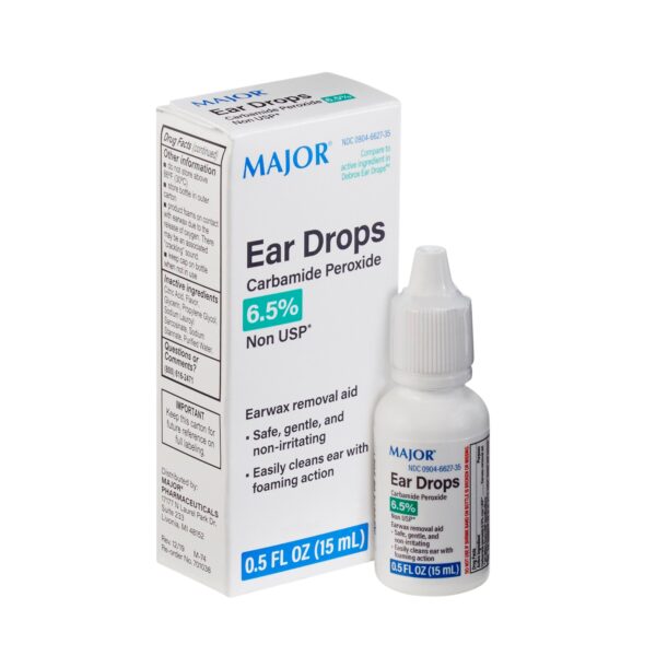 Ear Wax Remover 0.5 oz. Otic Drops 6.5% Strength Carbamide Peroxide
