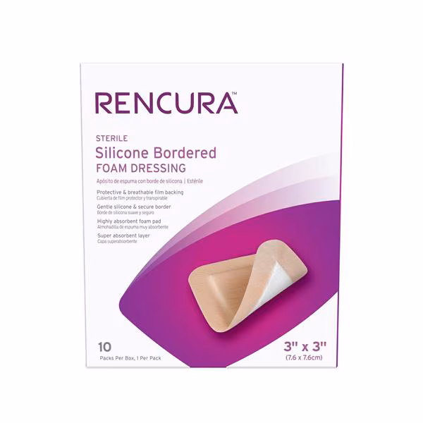 Silicon Bordered Foam Dressing 10 Boxes Per Case - Image 2