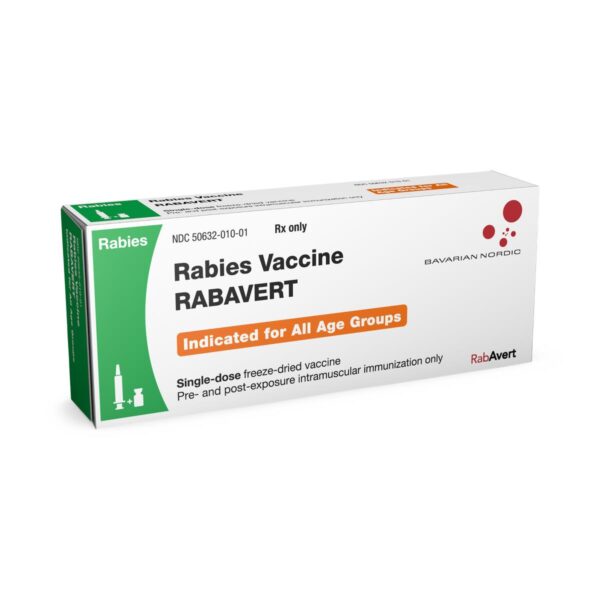 RabAvert Rabies Vaccine 2.5 Unit, Single Dose Vial 1 mL, Each
