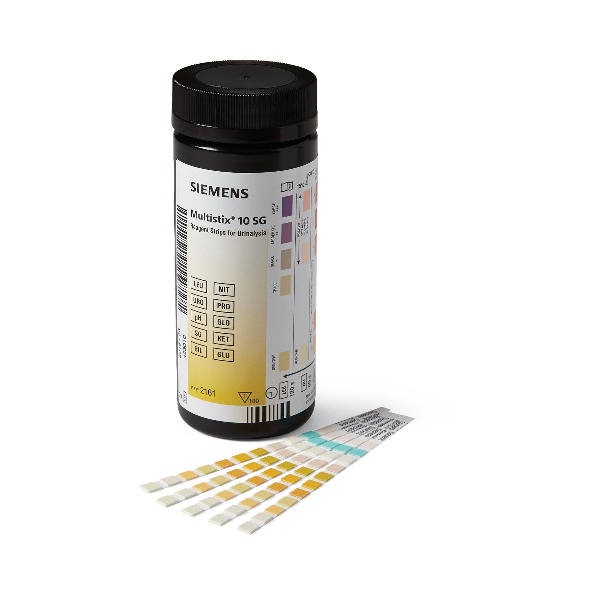 Urinalysis Reagent Multistix: Bilirubin, Blood, Glucose, Ketone, Leukocytes, Nitrite, pH, Protein, Specific Gravity, Urobilinogen For Urinalysis 100/Bottle - Image 2